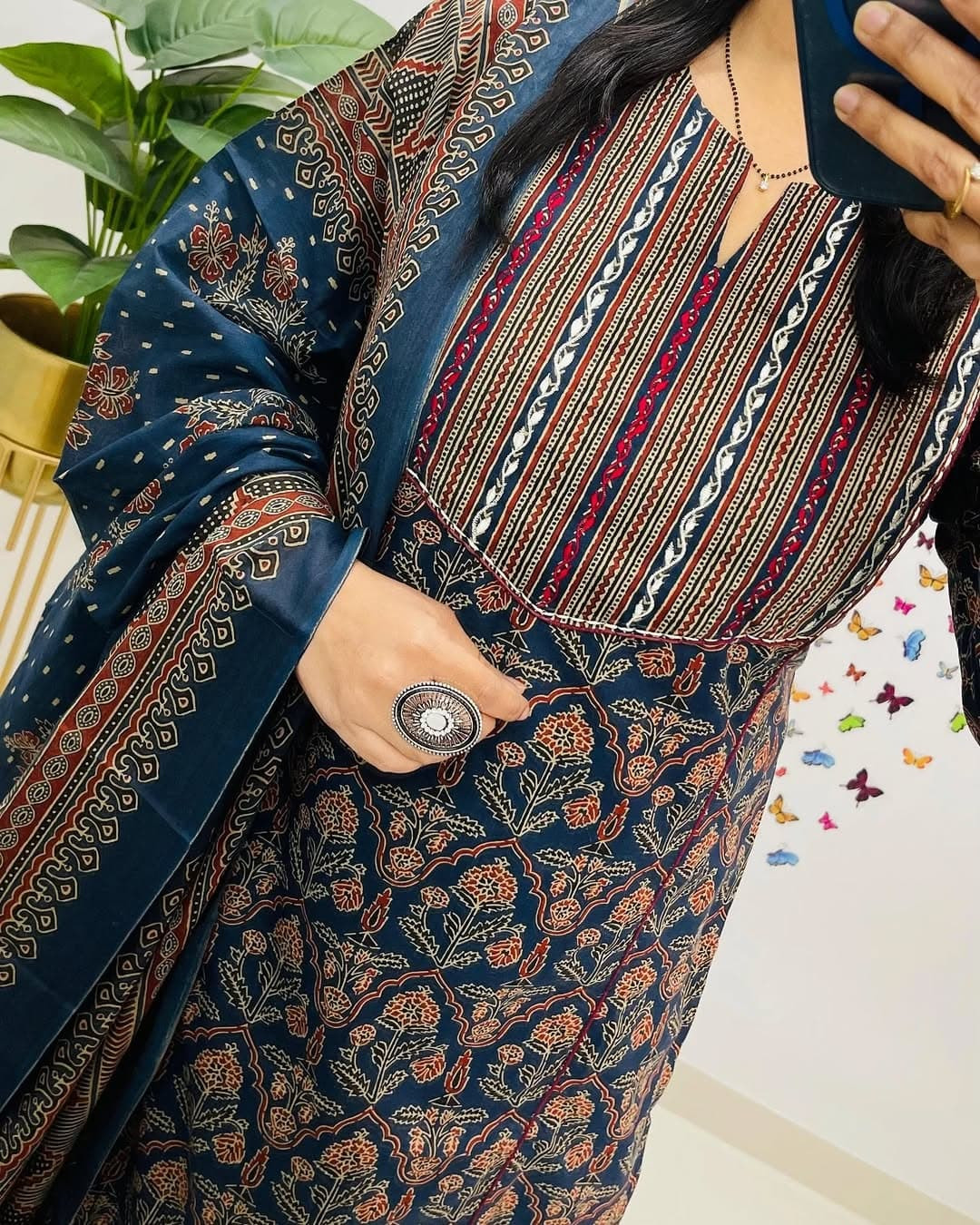 Dailywear Printed Kurta Pant With Dupatta Set For Women