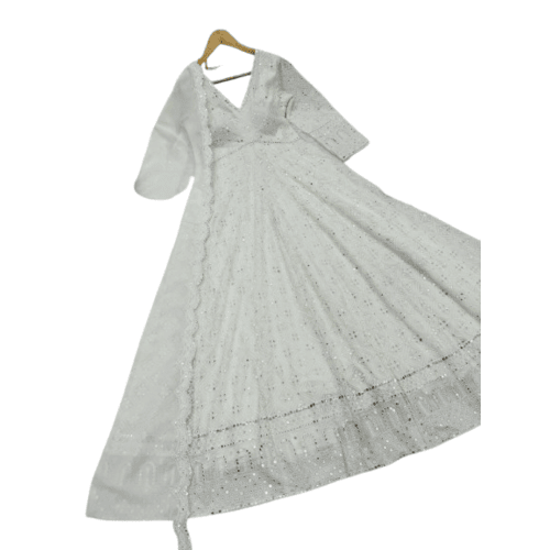 Gown pent with duppta set for women