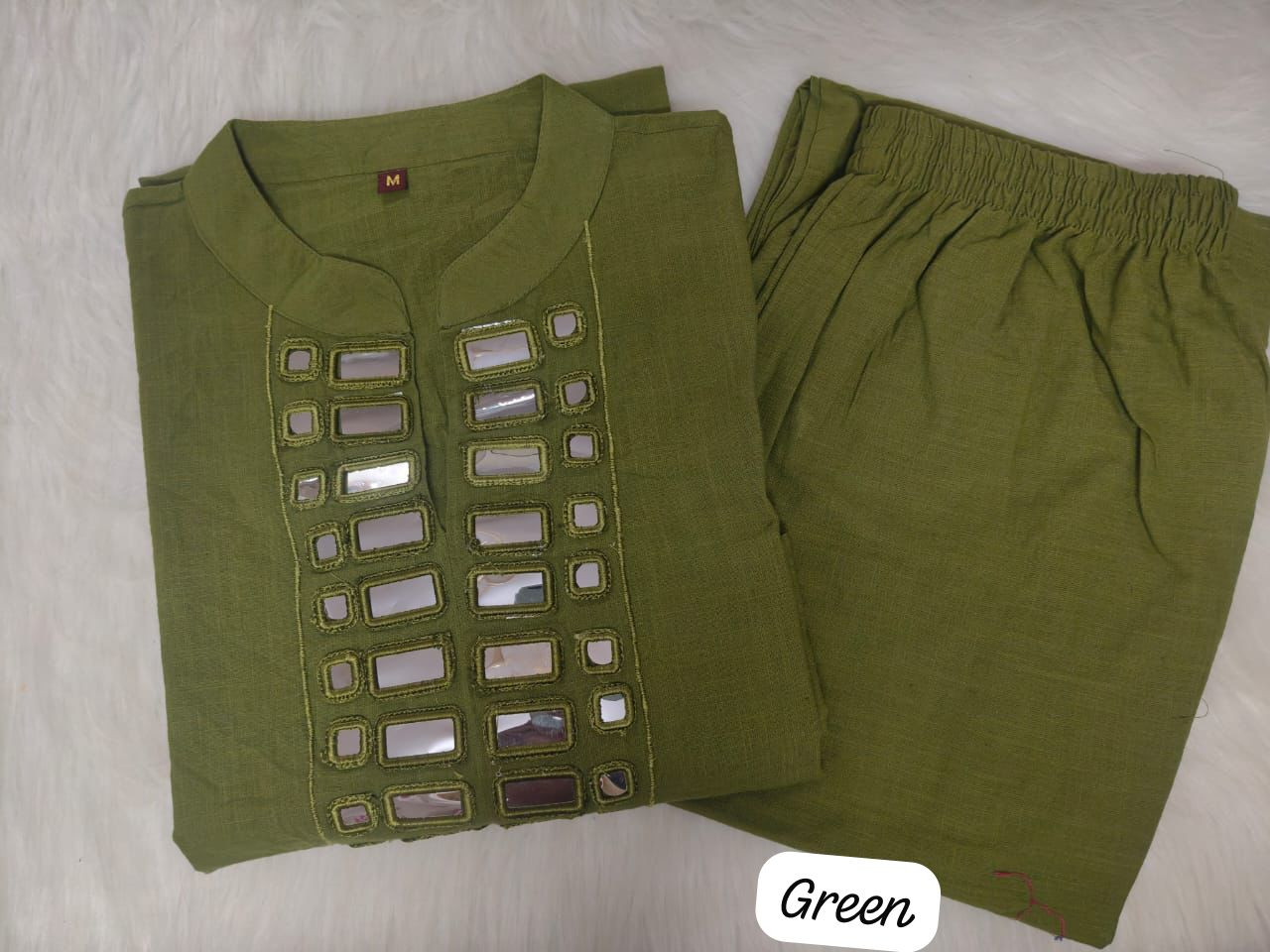 Premium Textured Cotton Slub Kurta Set