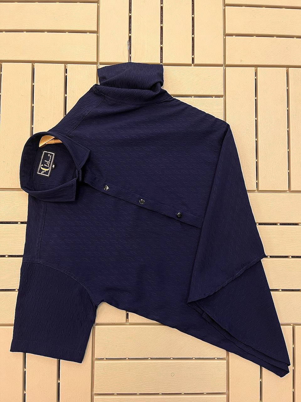 Men’s Exclusive Imported Jacquard Fabric Shirt – Half Sleeve Premium Wear