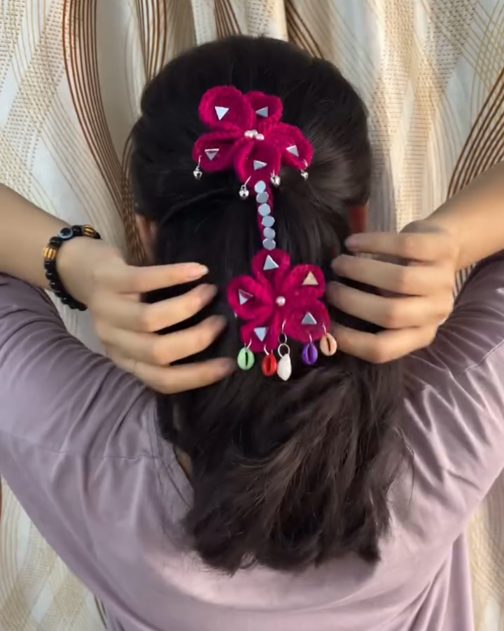 Handmade Navratri Spacial Hair Clip
