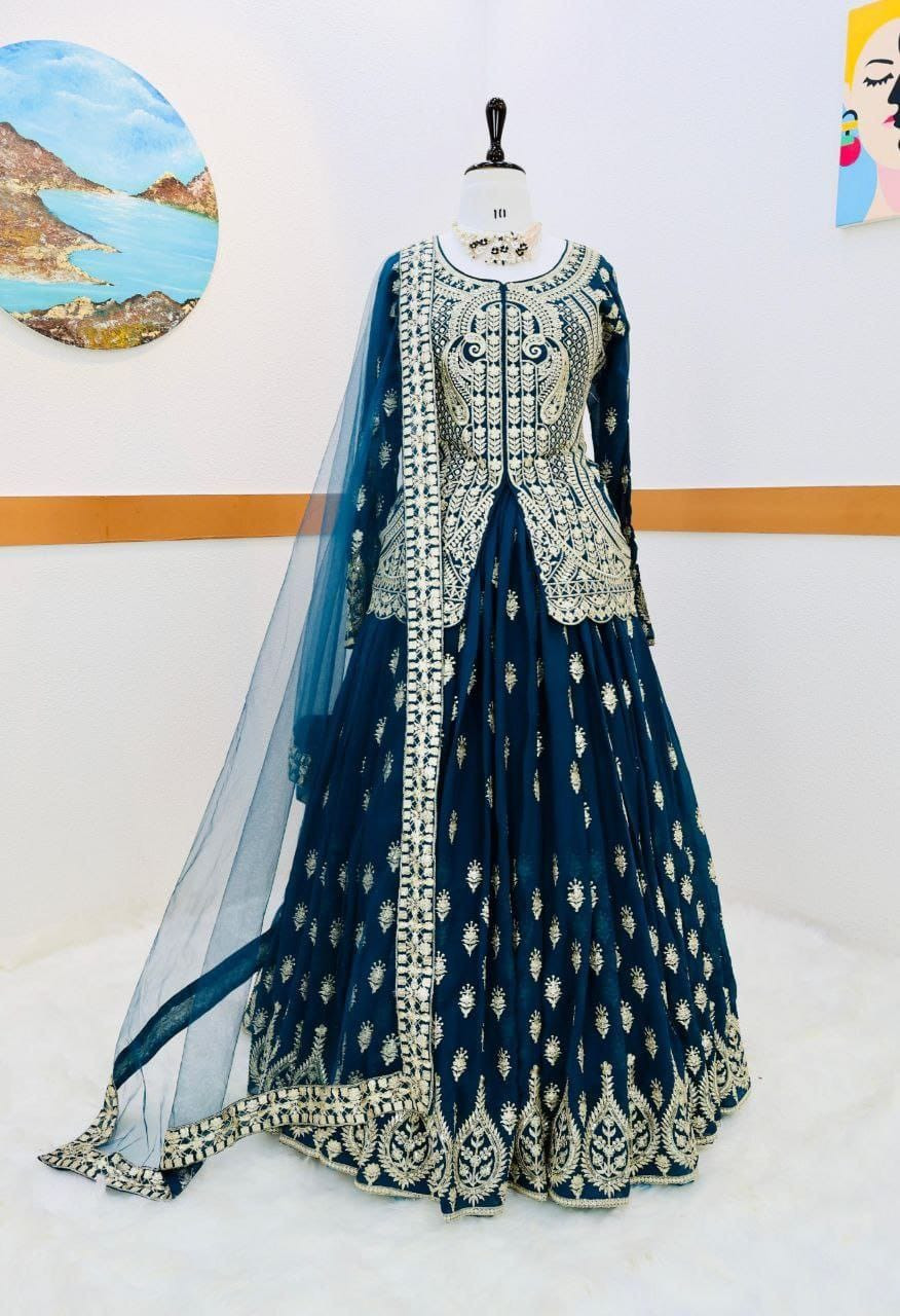 Wedding indo lehenga or dupatta set for women