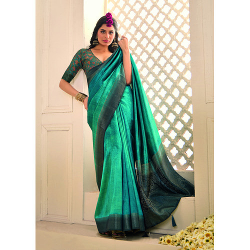 New Tissue silk Banarasi Style Party wear saree