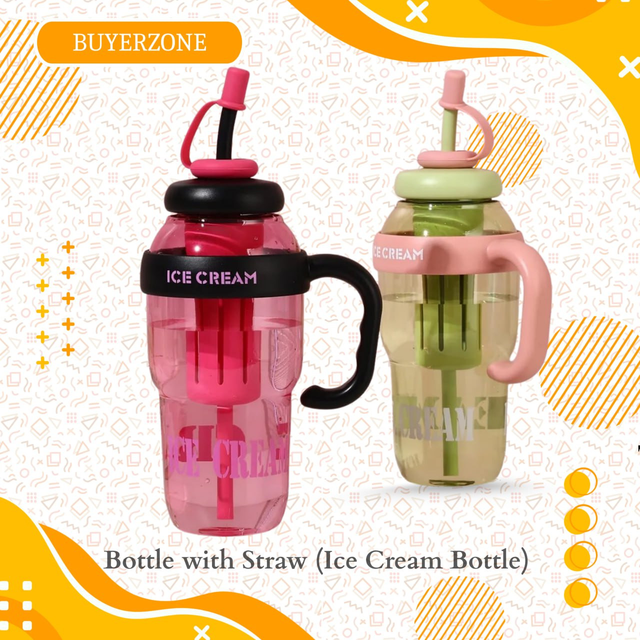 Bottle with Straw (1300 ml)