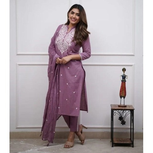 Floral Charm Kurta Pant Dupatta Set  For Women