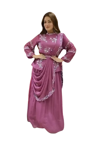 One More Super Hit Lahenga Saree With Readymade Blouse Design