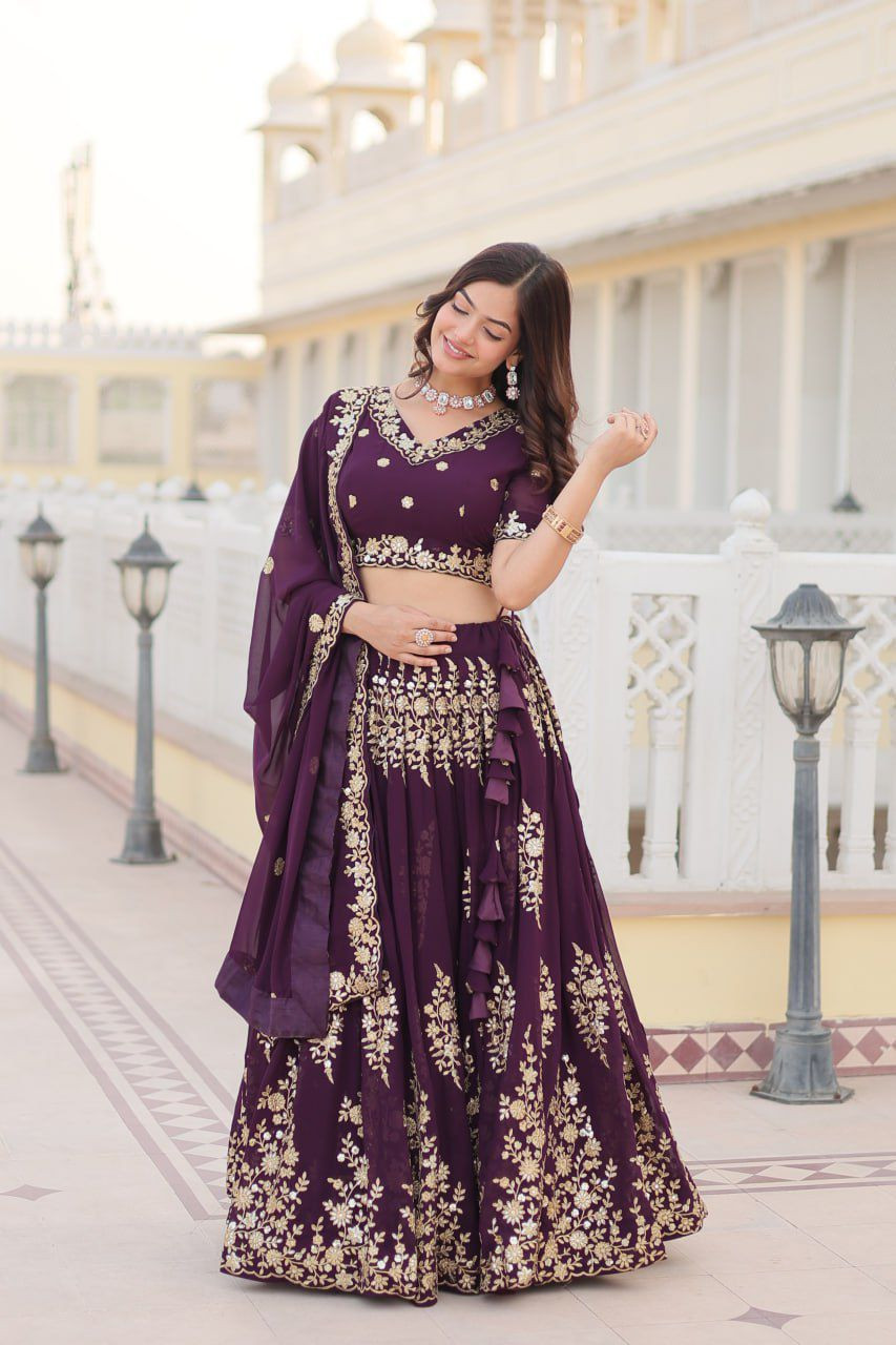 WOMEN WEDDING LEHENGA CHOLI WITH DUPATTA COLLECTIONS