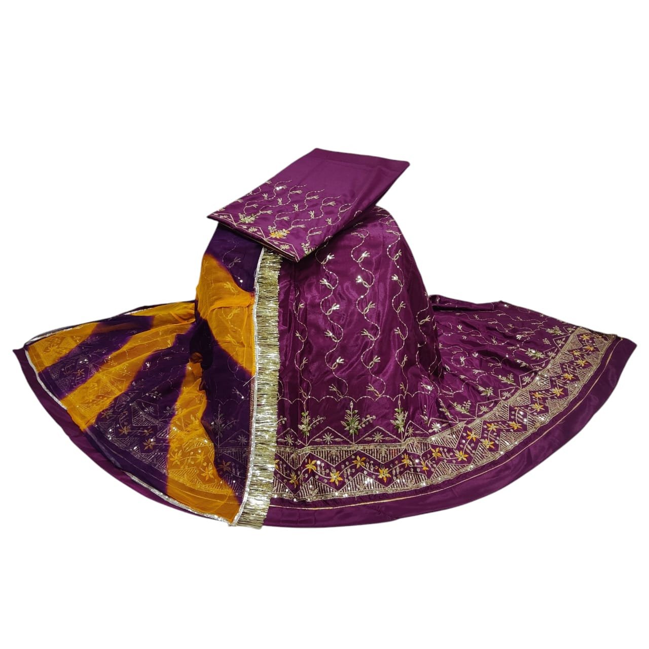 Elegant Heavy Dailywear Crepe Rajputi Dress