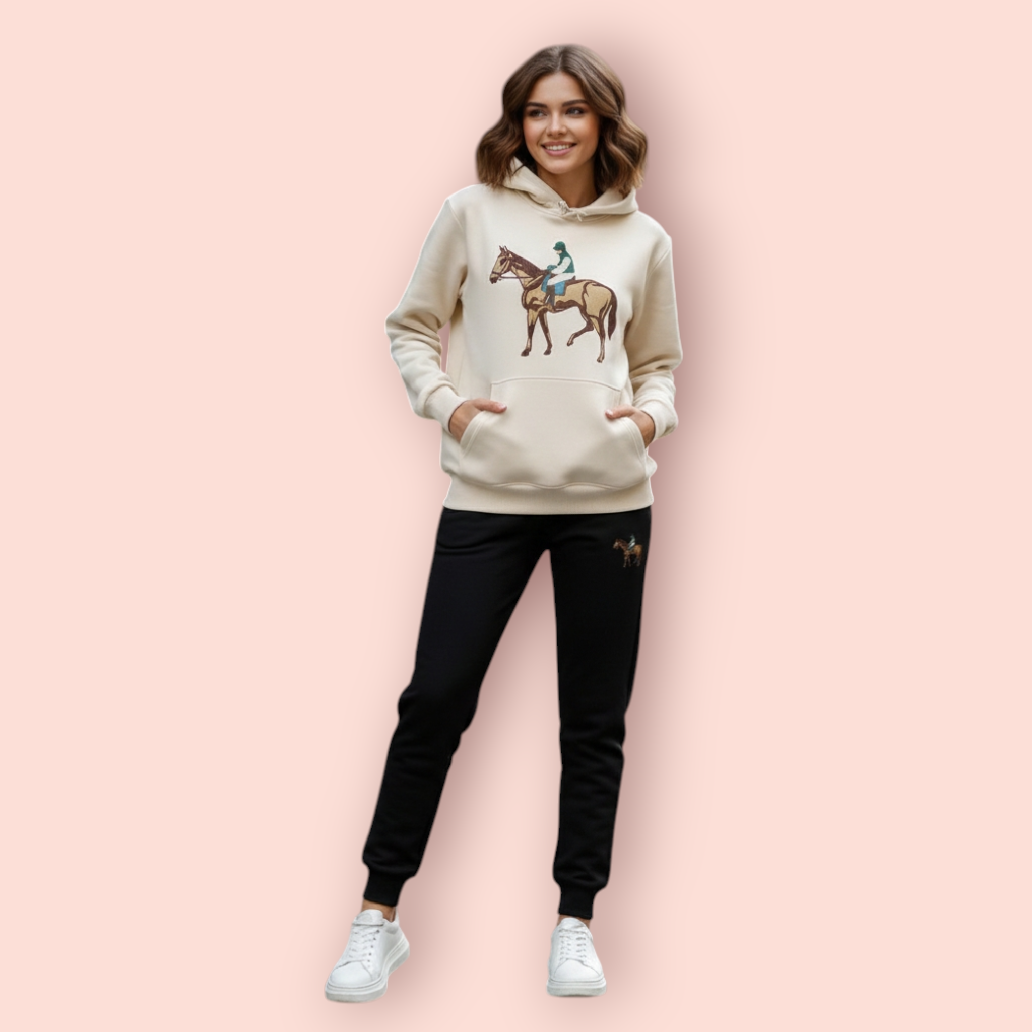 Polo Hoodie and Lower Winter Tracksuit For Women
