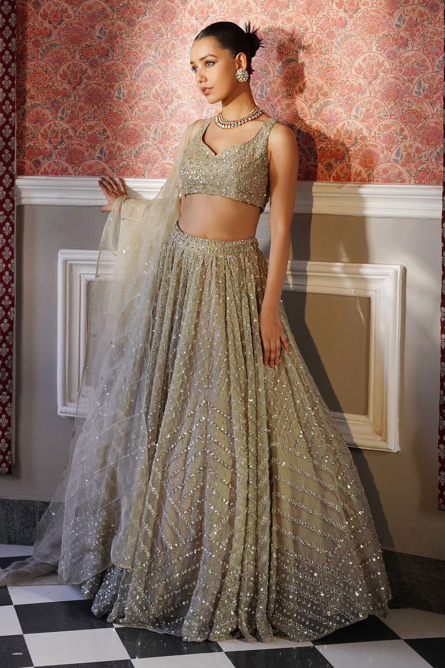 Semi Stitched Lehenga Choli