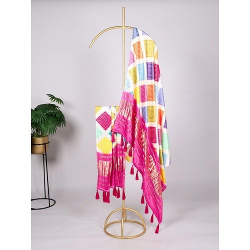 BANDHEJ SILK DUPATTA