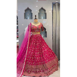 3.5 Meter Flared Lehenga with Sequins Embroidery, Can-Can & Canvas Layers – Glamorous & Comfortable