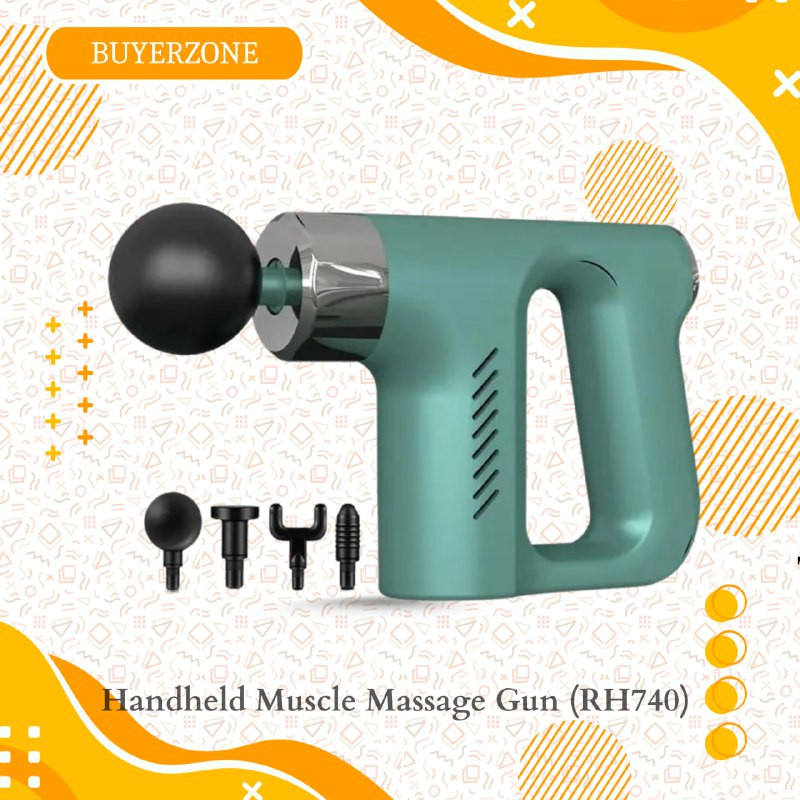 Fascial Massage Gun: Deep Tissue Percussion Massager for Muscle Recovery & Pain Relief
