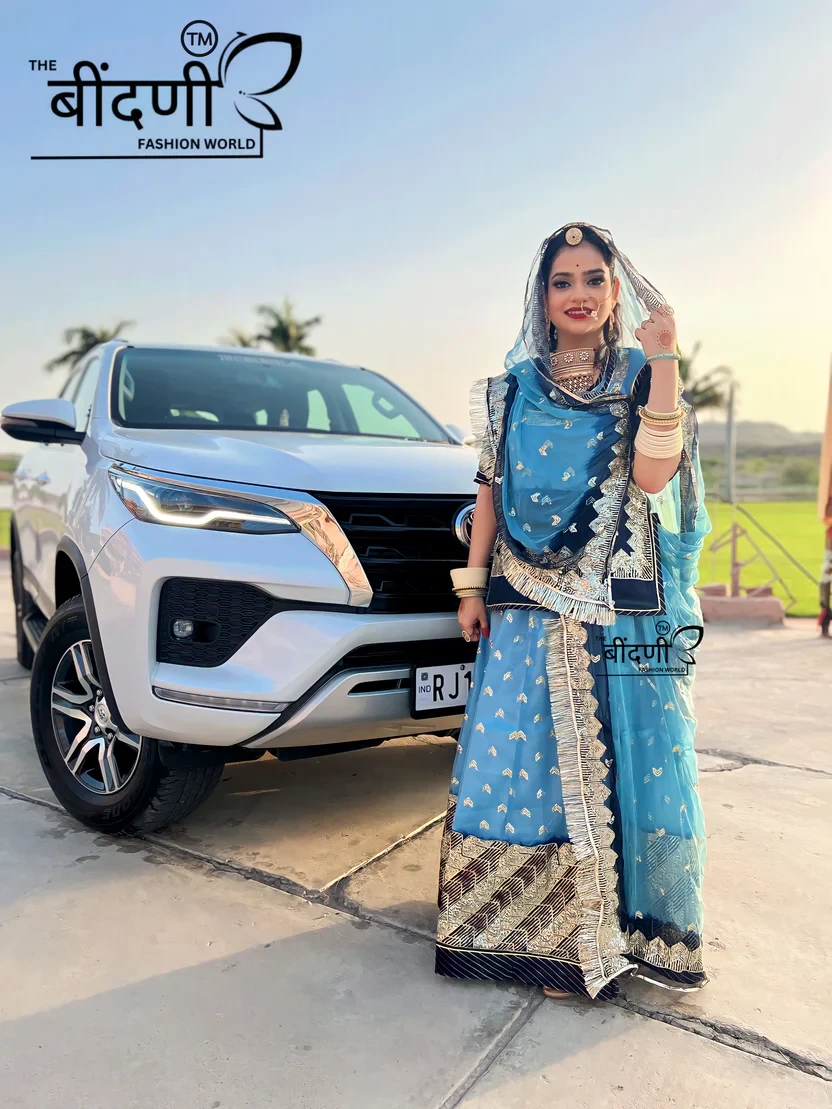 Megh Malhar Organza with Hamrai Odhna Rajputi Poshak