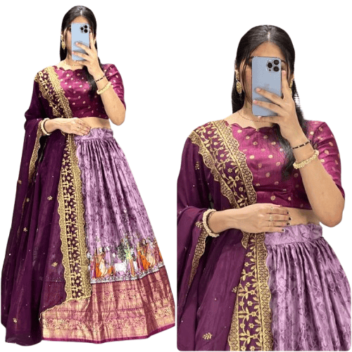 Dola silk lehenga set for women