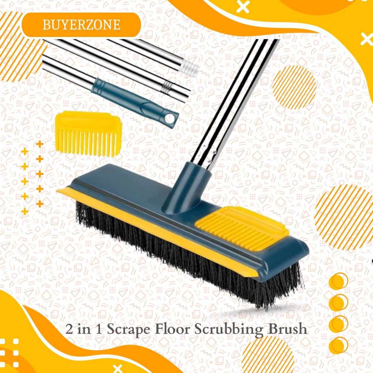 Powerful Bathroom & Kitchen Tile Cleaner - Streak-Free Shine for Grout & Surfaces