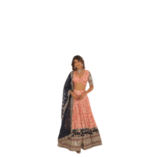 Multicolour lehenga for women