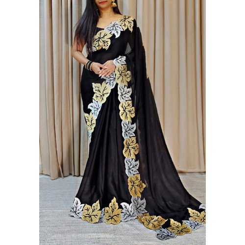 New Presenting you most beautiful Leaf work saree For Women