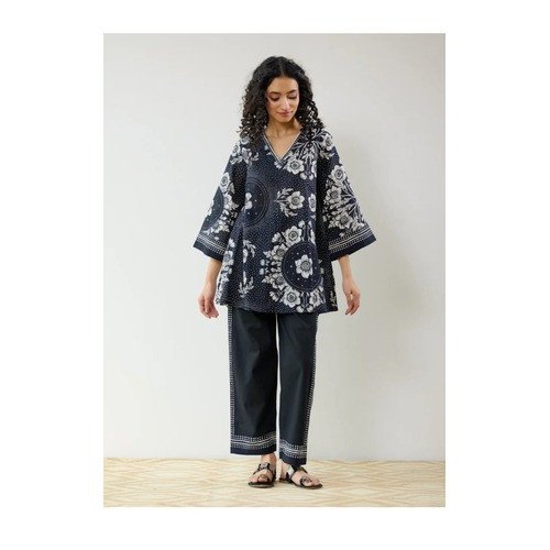 Sunflower Floral Printed Cord Set