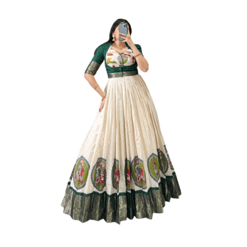 Dola silk gowns for women