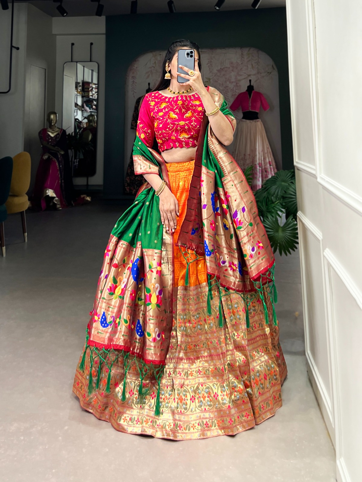 Maharastrian lehenga for women