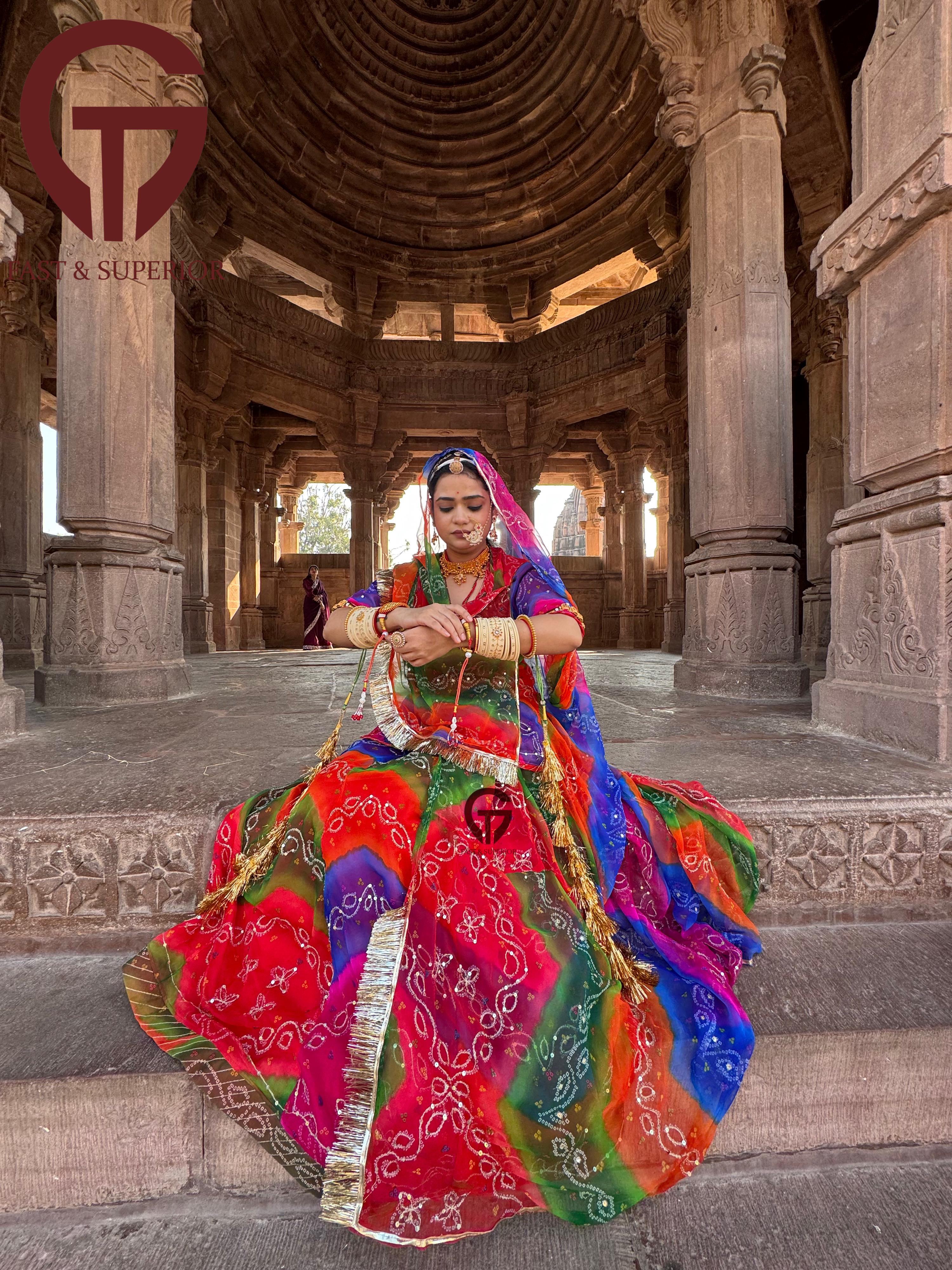 Special Rai Bandage pichrangi Rajputi Poshak