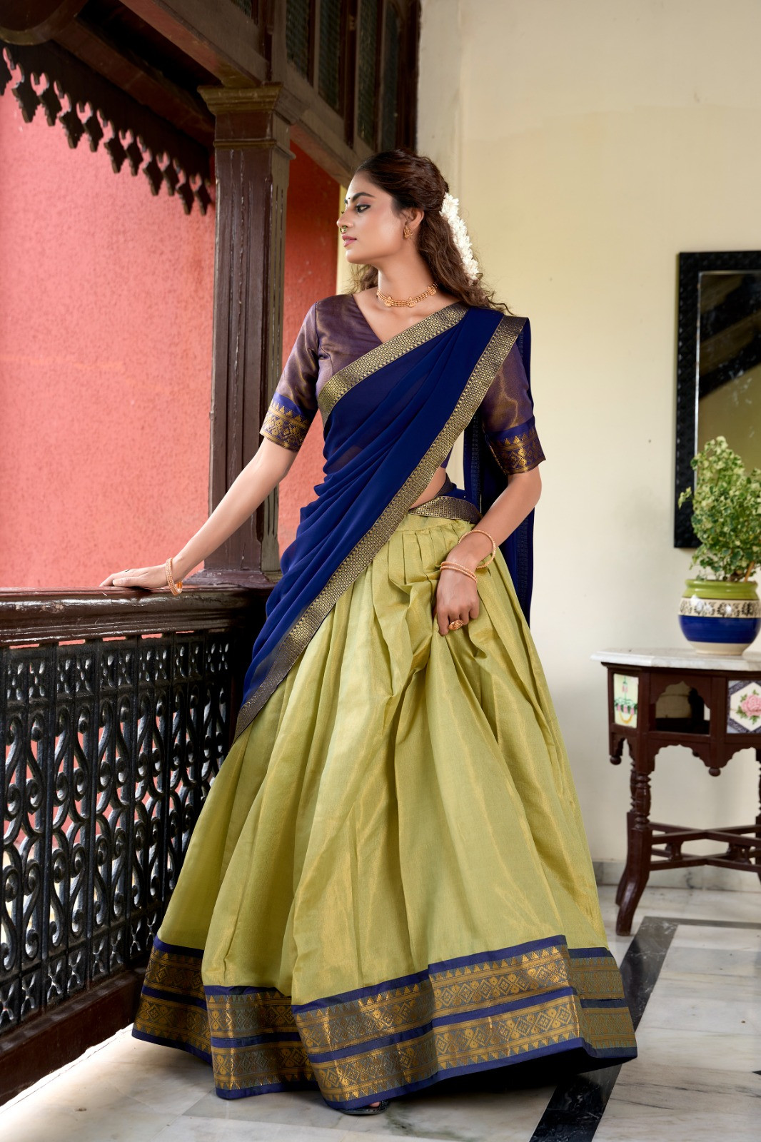 Kanchipuram lehenga choli for women