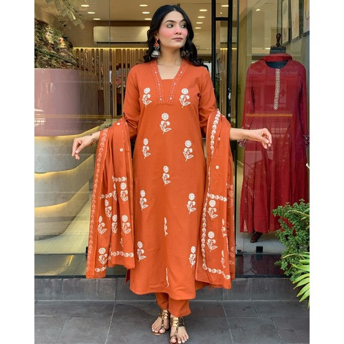 Summer Special Very Beautiful 3ps Kurta Set  For Women