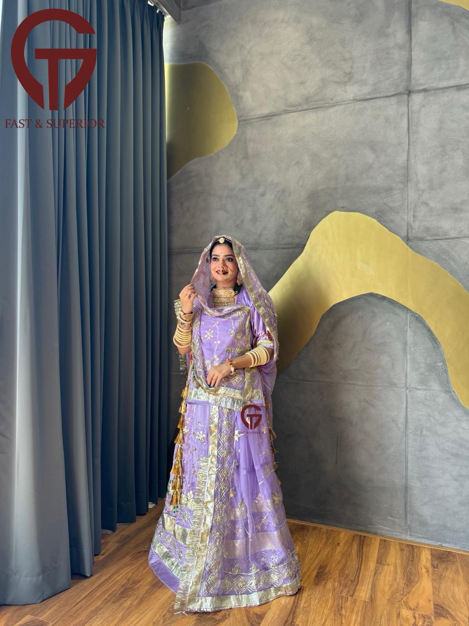 Satan Humrahi Odhna Heavy Branded Rajputi Poshak