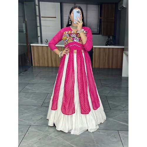 Rangilo Rajasthan Leheriya Kurtis with Traditional Lehenga For Women