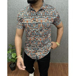 Men’s Exclusive Oxford Cotton Half-Sleeve Shirt | Premium Casual & Formal Wear