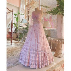 New Designer Soft Mono Net Lehenga with Heavy Sequence Embroidery Work