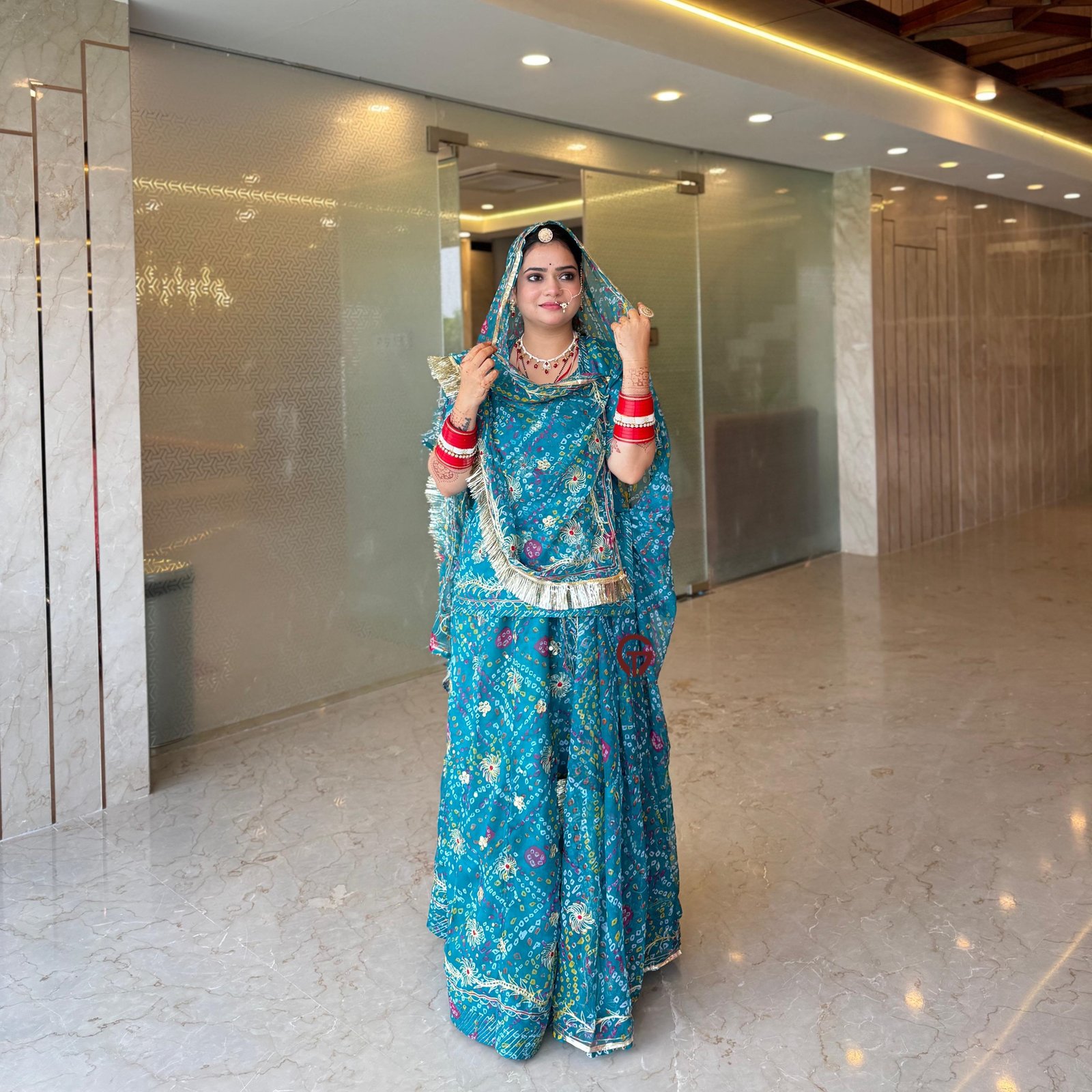GT Branded Humrahi Pure Bandej Poshak With Zari Aree Work