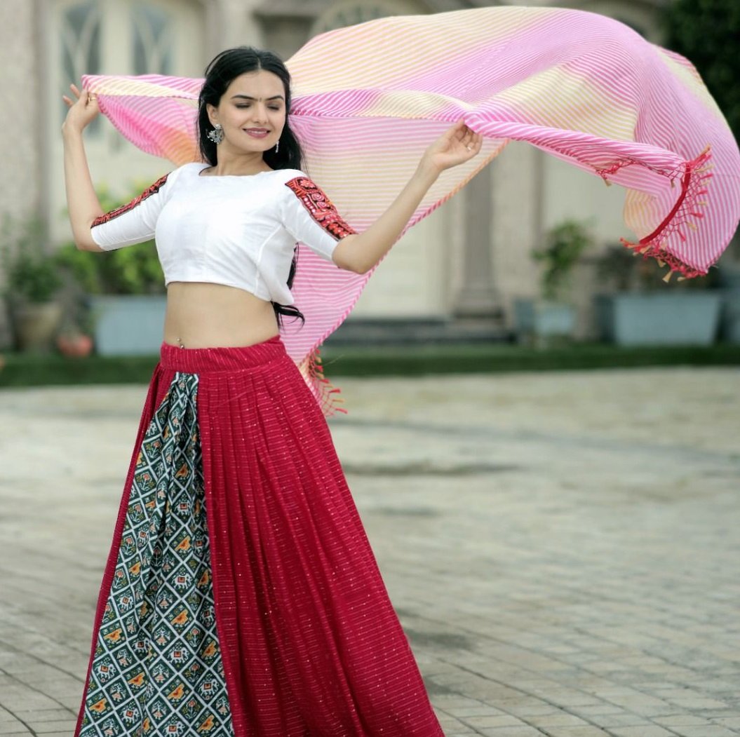 Premium Designer Embroidered Readymade Lehenga choli Dupatta Set
