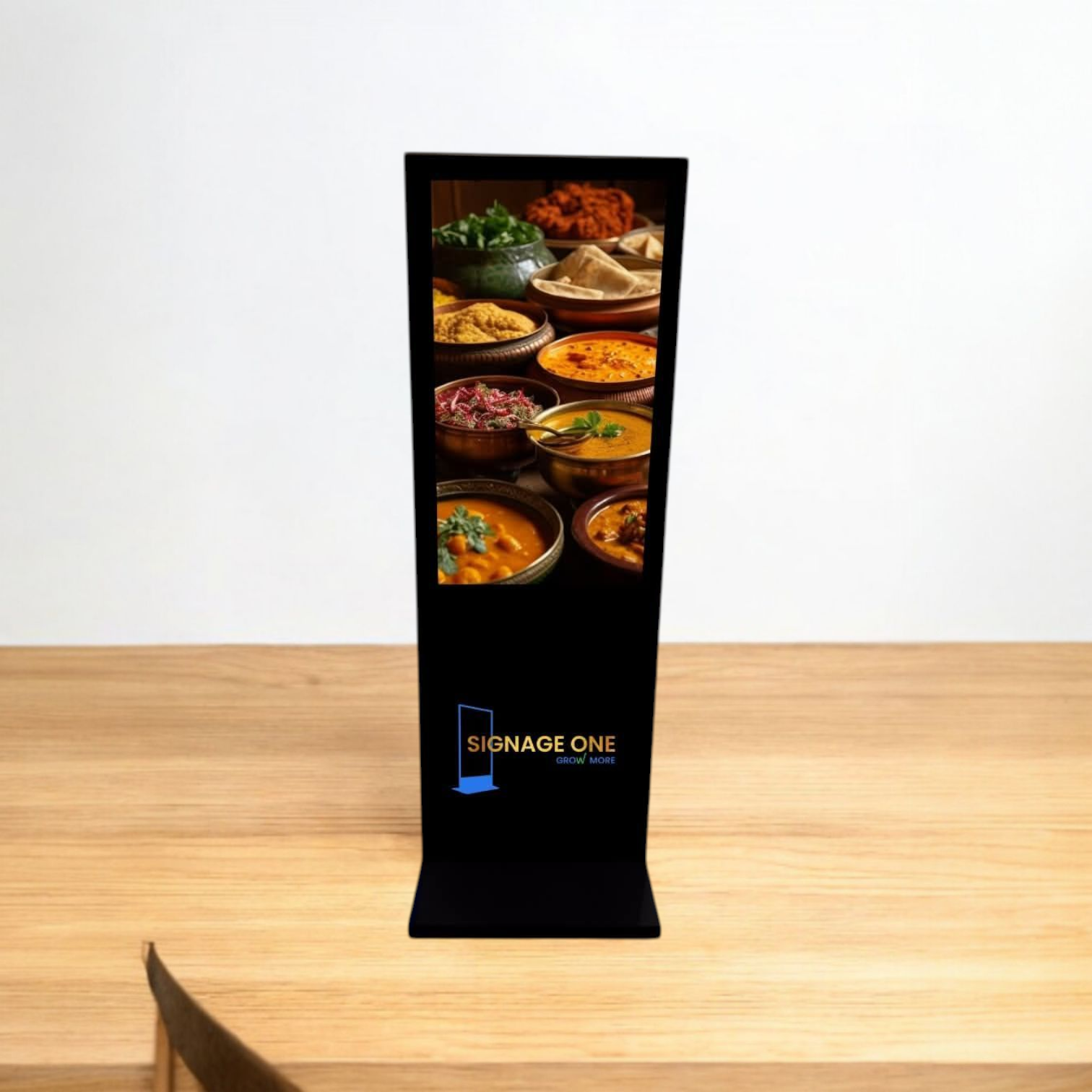 32” 360° Wheel Digital Standee | Android-Based Ultra HD Display | Portable Advertising Kiosk