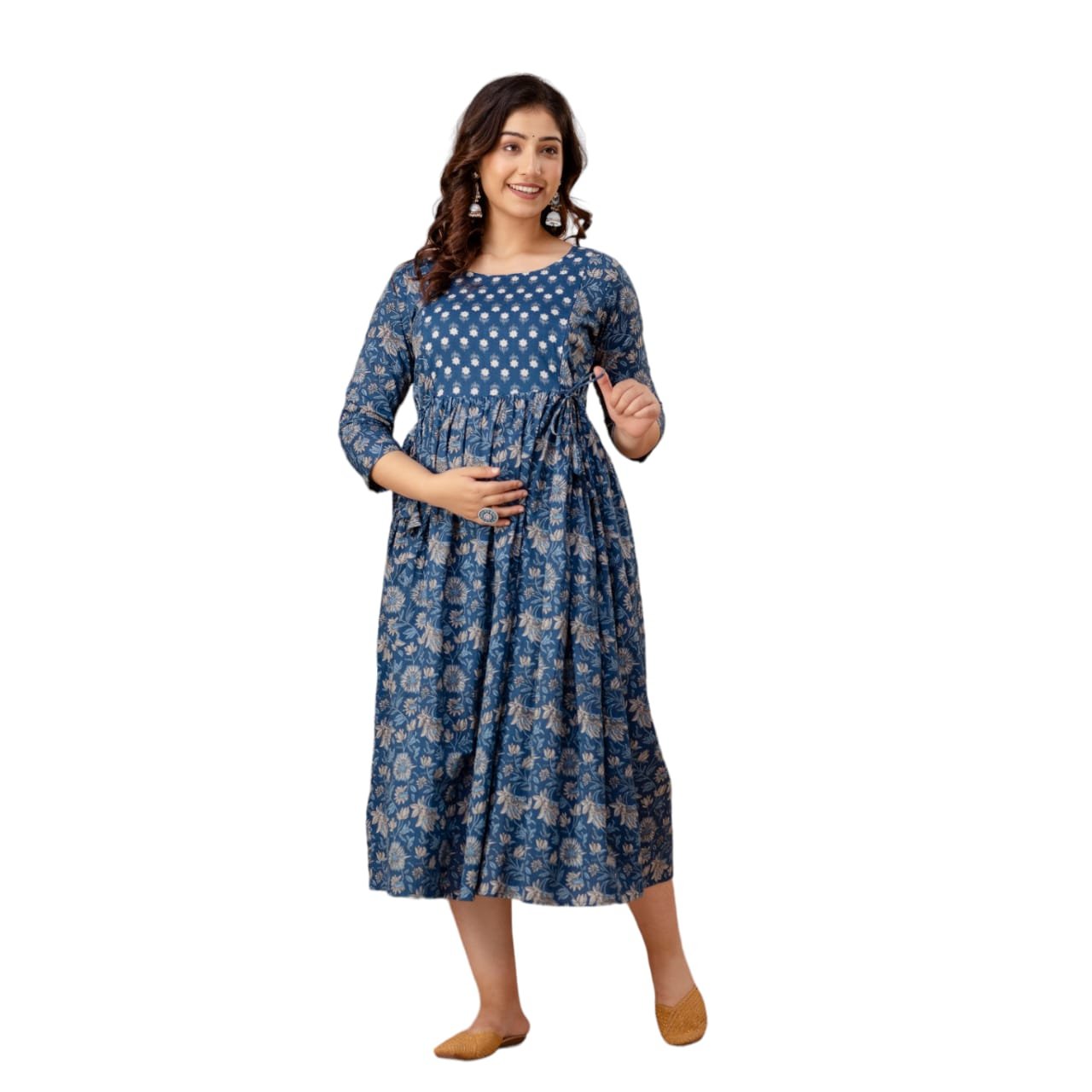 New Printed Maternity Feeding Kurti