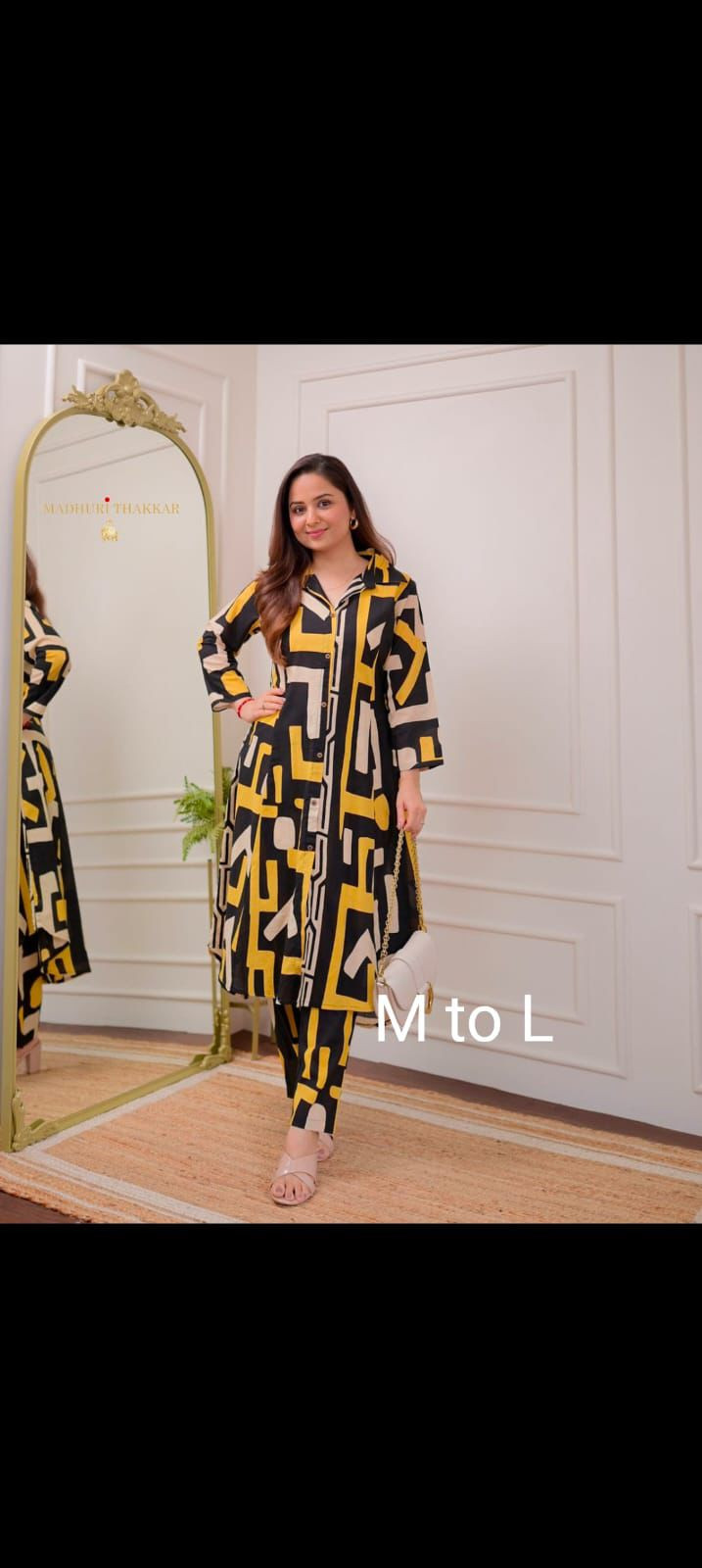 Premium Floral Fine cotton kurti Palazza set