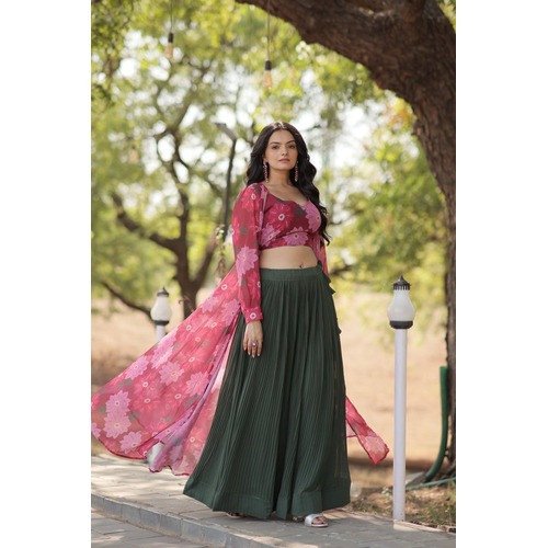 FLOWER PRINT LEHENGA CHOLI  SET